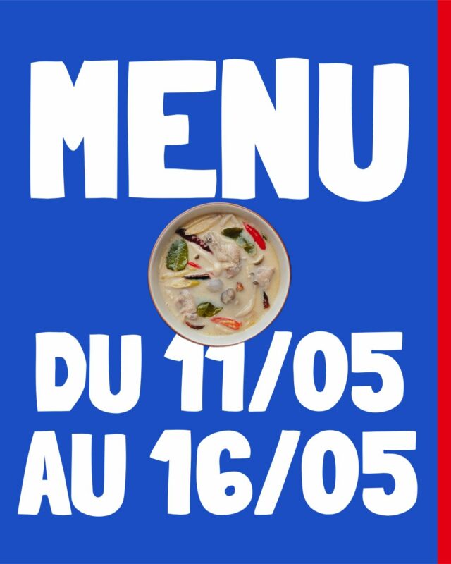 🥡 Plats de la semaine 🥡

Bonjour à toutes et à tous,

Pour cette semaine, la cheffe vous propose la soupe de poulet à la thaïlandaise (Tom Kha Kai).
C'est une soupe à base de lait de coco, de citronnelle, de galanga et de citron vert.

De plus, nous vous informons que Thai Saphai sera ouvert aux horaires habituelles cette semaine.

Bonne semaine à toutes et à tous!

#FoodBordeaux #TakeAway #Asianfood #VietFoodLovers #Thailandfood #Noodleslovers #VeggieBordeaux #bieresbordeaux #Foodporn #Menu #TraiteurMaison #PlatDuJour #CateringLife #MenuDeLaSemaine #CuisineMaison